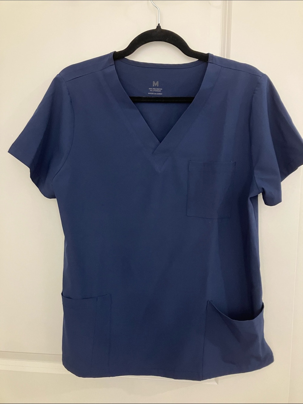 Women’s Navy Athletic Scrub Top